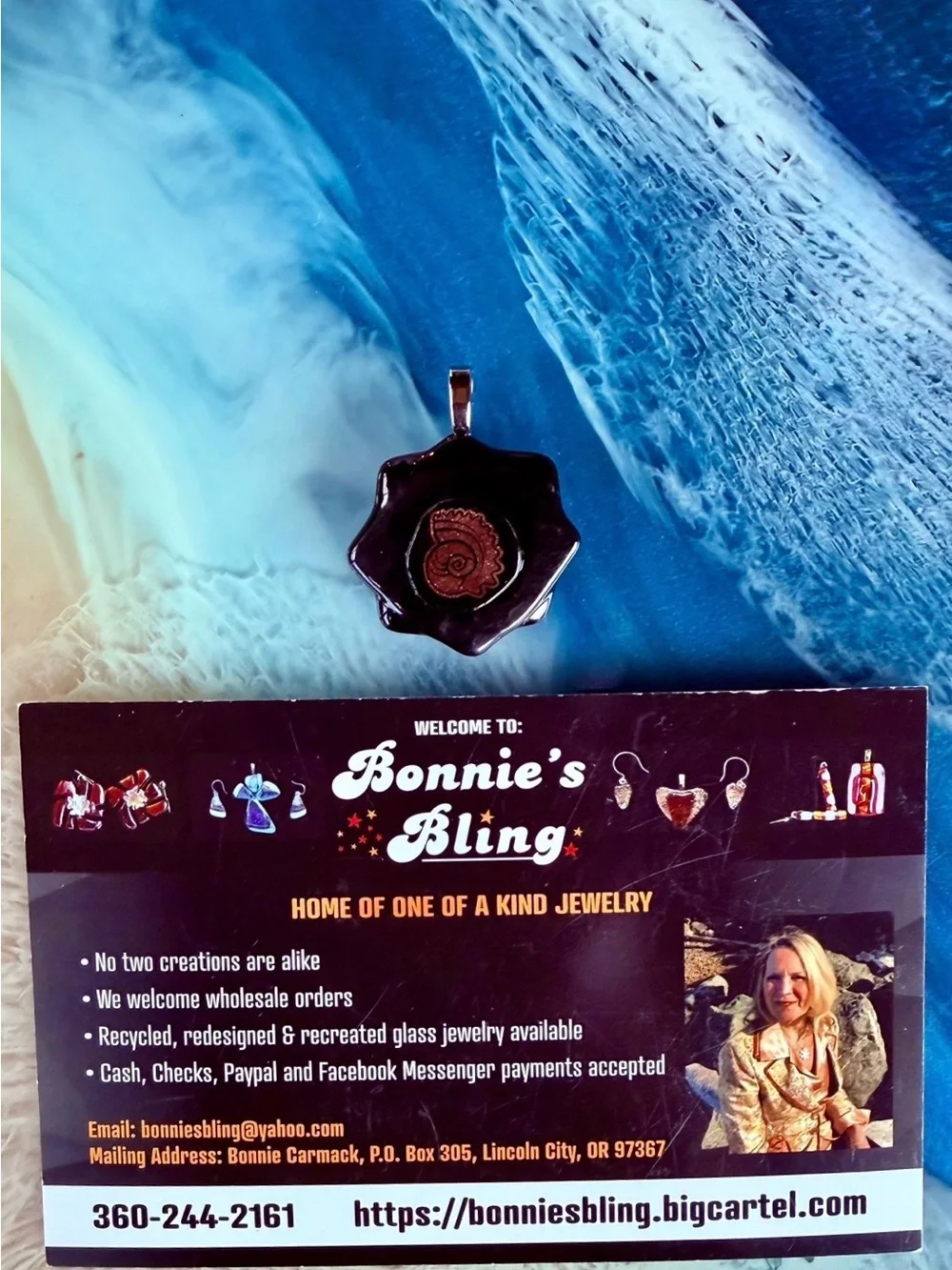 Bonnie’s Bling One of a Kind Fused Glass Jewelry and Accessories to Wear.